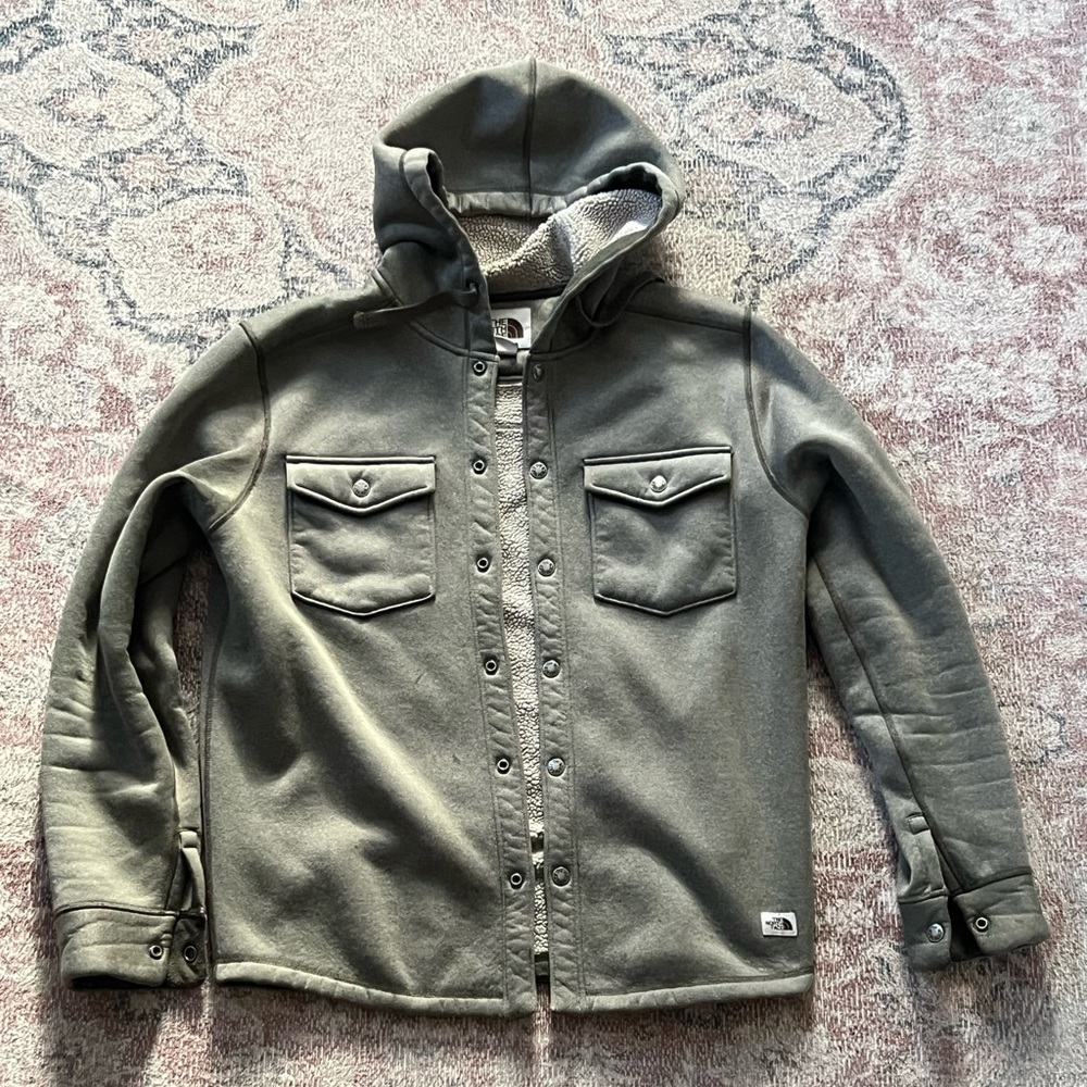 The North Face button up hoodie
